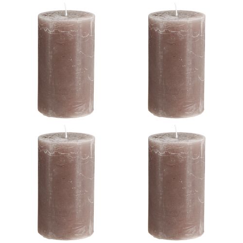 Artikel Enfärgade ljus bruna pelarljus 70×120mm 4 st