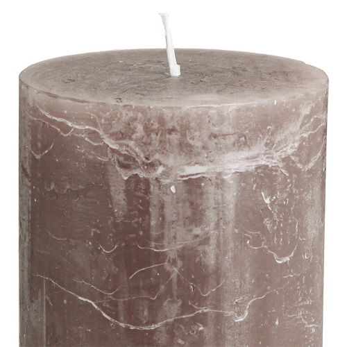 Artikel Enfärgade ljus bruna pelarljus 85×120mm 2 st