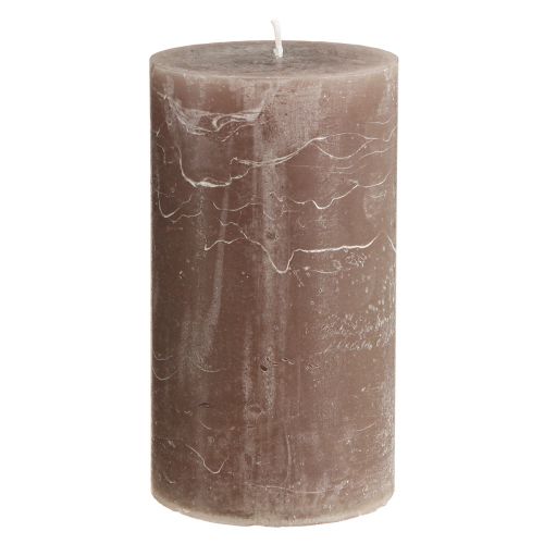 Artikel Enfärgade ljus bruna pelarljus 85×150mm 2 st