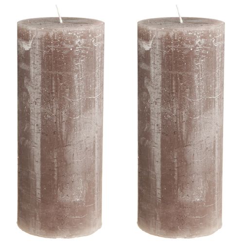 Artikel Enfärgade ljus bruna pelarljus 85x200mm 2 st