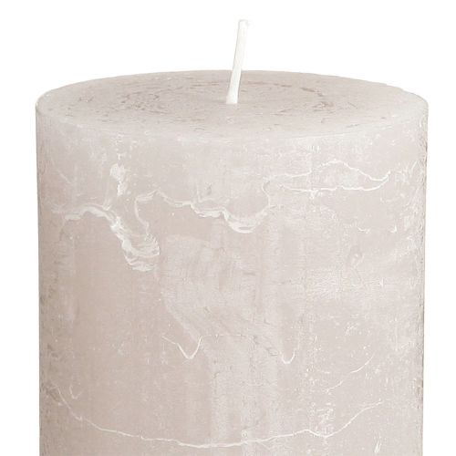 Artikel Enfärgade ljus ljusgrå pelarljus 70×120mm 4 st