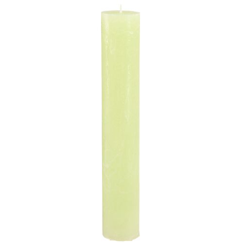Floristik24 Enfärgade ljus limegröna​​​​​​ Taper ljus 50×300mm 4 st