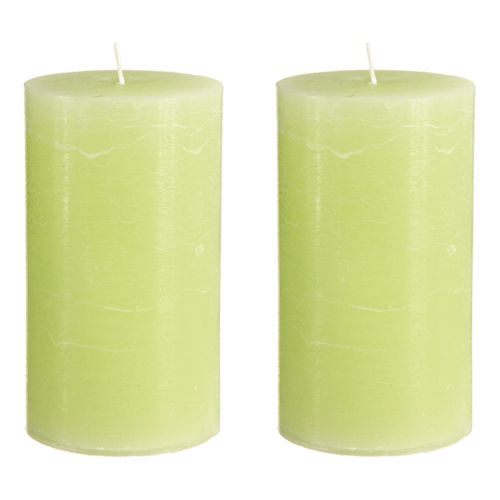 Artikel Enfärgade ljus limegrönt Pelarljus 85×150mm 2 st