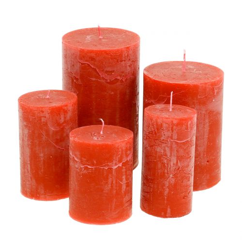 Floristik24 Solida orange ljus i olika storlekar