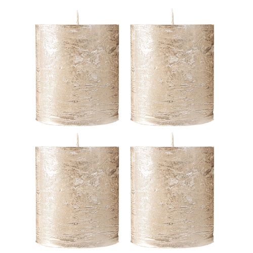 Artikel Enfärgade ljus platina 70x80mm 4 st