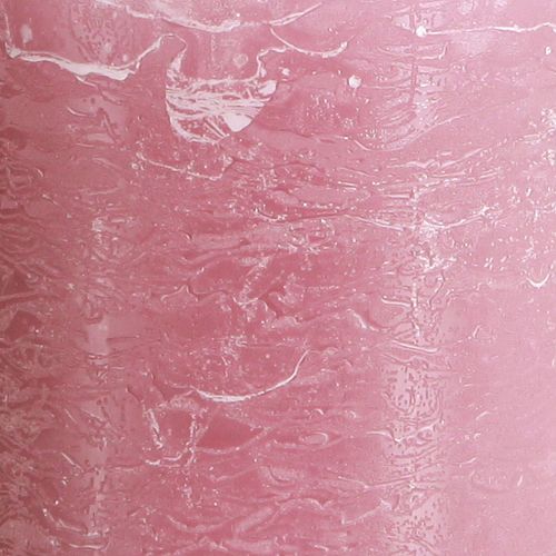 Artikel Enfärgade ljus rosa pelarljus gammalrosa 70×120mm 4 st