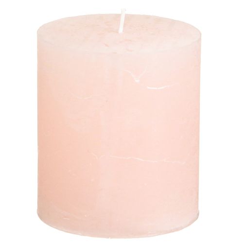 Enfärgade ljus rosa pelarljus ljusrosa 70×80mm 4 st