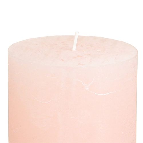 Artikel Enfärgade ljus rosa pelarljus ljusrosa 70×80mm 4 st