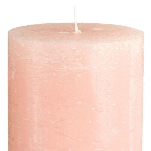Artikel Enfärgade ljus rosa pelarljus ljusrosa 85×150mm 2 st