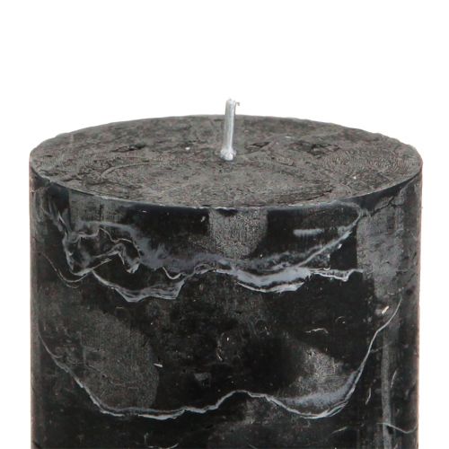 Artikel Enfärgade ljus svarta pelarljus 70×80mm 4 st