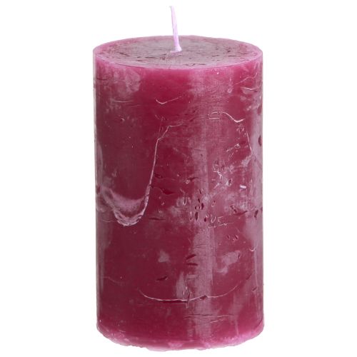 Floristik24 Enfärgade ljus pelarljus Bär 60x100mm 4 st