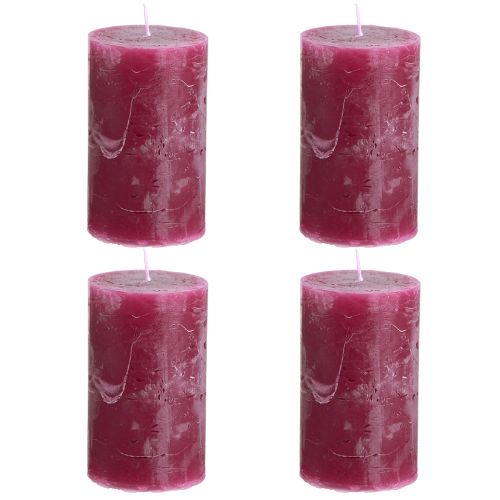 Artikel Enfärgade ljus pelarljus Bär 60x100mm 4 st