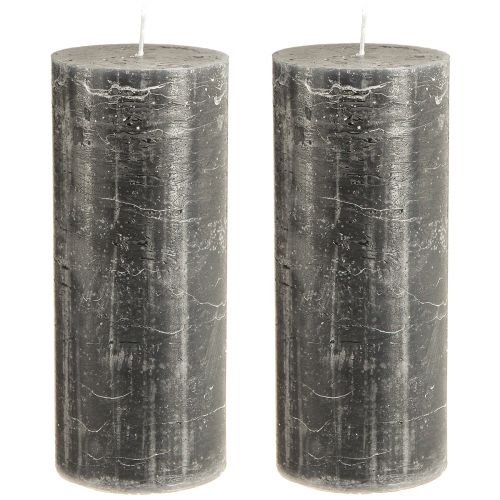 Artikel Enfärgade pelarljus i antracit 85x200mm 2 st