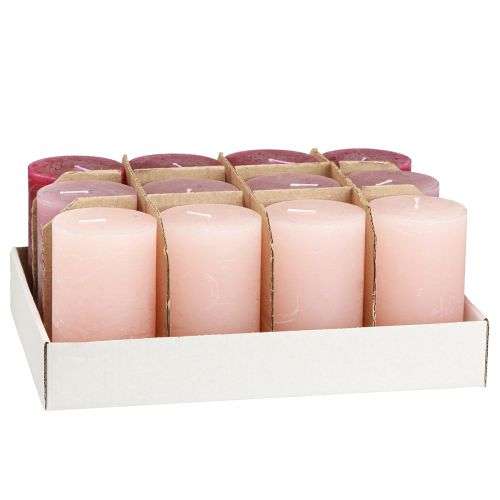 Artikel Enfärgade pelarljus 3 färger Bär 60×100mm 12 st