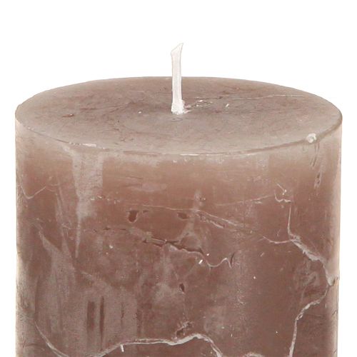 Artikel Enfärgade pelarljus 3 färger brun 60x80mm 12 st
