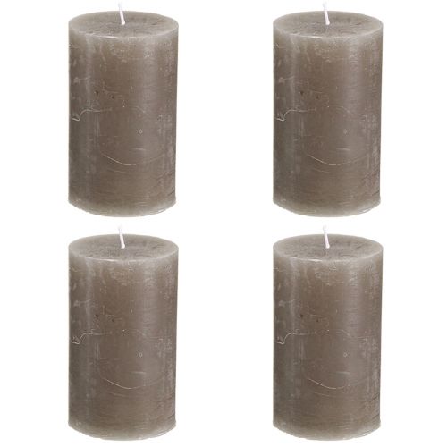 Artikel Enfärgade pelarljus bruna ljus 60x100mm 4 st