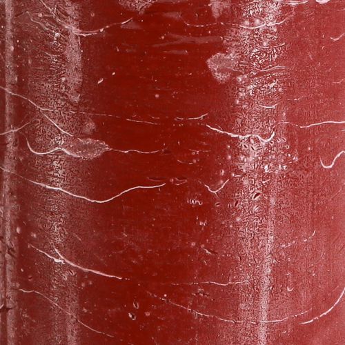 Artikel Enfärgade pelarljus mörkröd 85x200mm 2 st