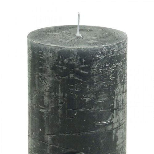 Artikel Enfärgade ljus antracit pelarljus 60×100mm 4 st