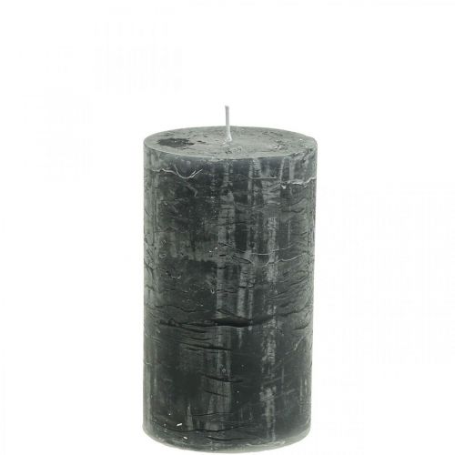 Artikel Enfärgade ljus antracit pelarljus 70×120mm 4 st