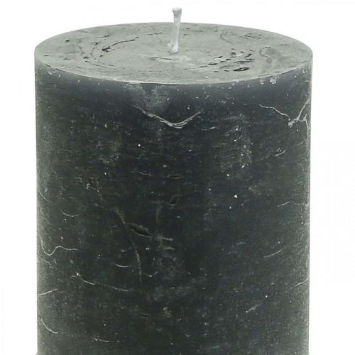 Artikel Enfärgade ljus antracit pelarljus 70×100mm 4 st
