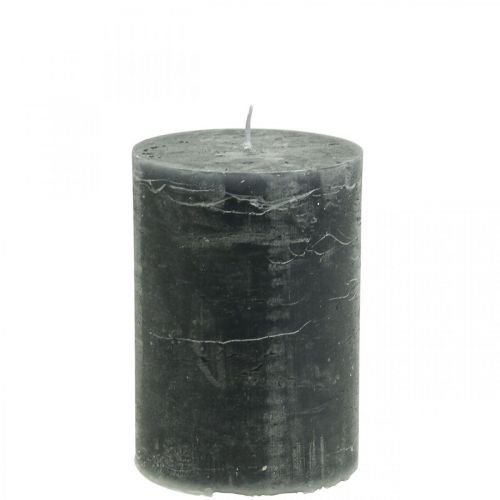 Artikel Enfärgade ljus antracit pelarljus 85×120mm 2st