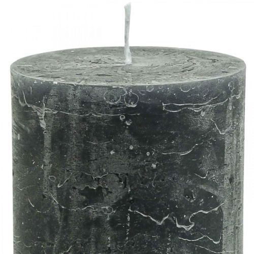 Artikel Enfärgade ljus antracit pelarljus 85×150mm 2st