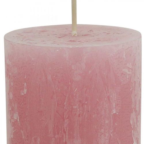 Artikel Färgade Ljus Rosa Rustik Självsläckande 60×110mm 4st