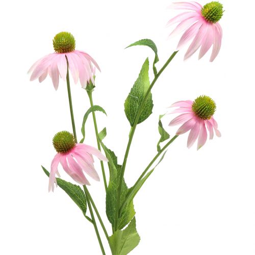 Floristik24 Echinacea blomma konstgjord ljusrosa 90 cm