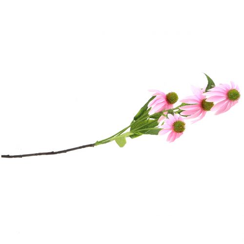 Floristik24 Echinacea blomma konstgjord ljusrosa 90 cm