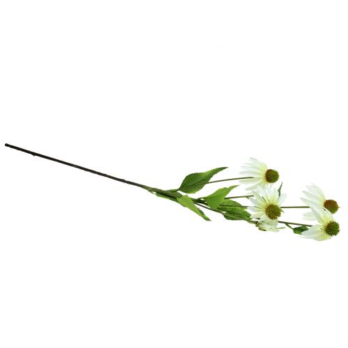 Artikel Echinacea blomma konstgjord vit 90cm