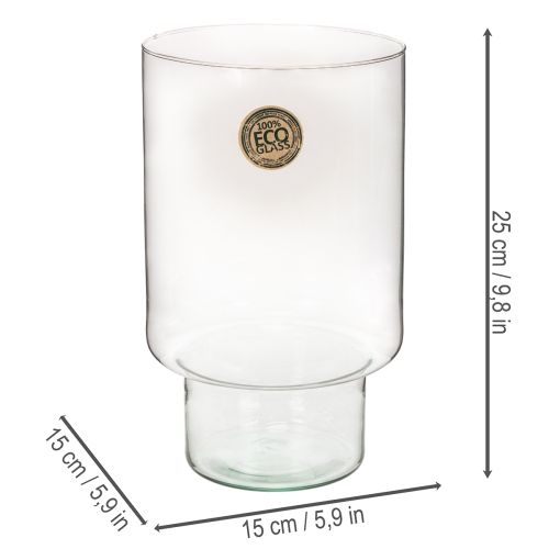 Glascylinderbehållare Eco Glass 25cm | Floristik24.se