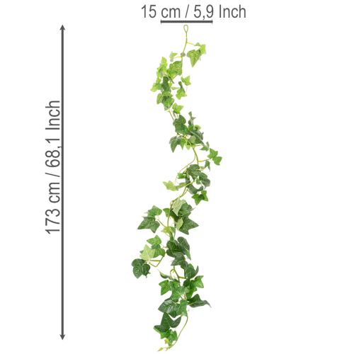 Konstgjord murgröna-girlang för rumsdekoration 173 cm | Floristik24.se
