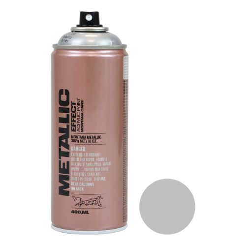 Floristik24 Färgspray silverfärg metallic effekt silverspray akrylfärg 400ml