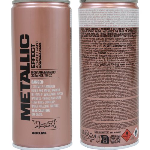 Artikel Färgspray silverfärg metallic effekt silverspray akrylfärg 400ml