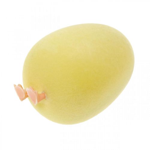 Artikel Påskägg med ben Gul dekorativ figur Ägg påskdekoration H13cm 4 st
