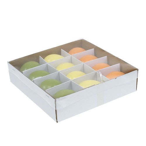 Floristik24 Hängägg Grön-Orange 6cm 12st