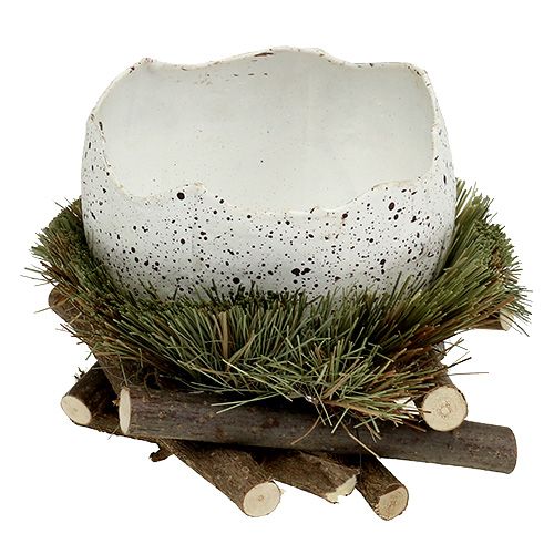 Floristik24 Ägg i bo Ø11cm H12cm 4 st