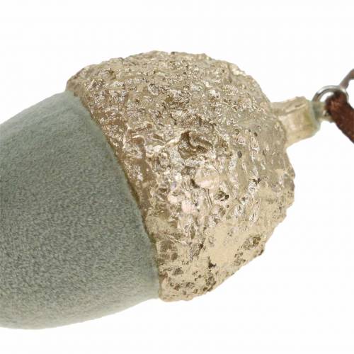 Floristik24 Julgransdekorationer ekollon grönt, guld 4 × 6cm 6st