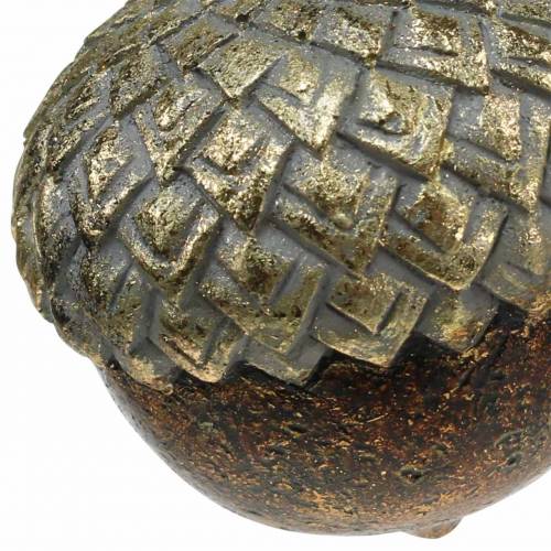 Floristik24 Dekorativ ekollon för hängande gyllene Ø5,8cm H7,9cm