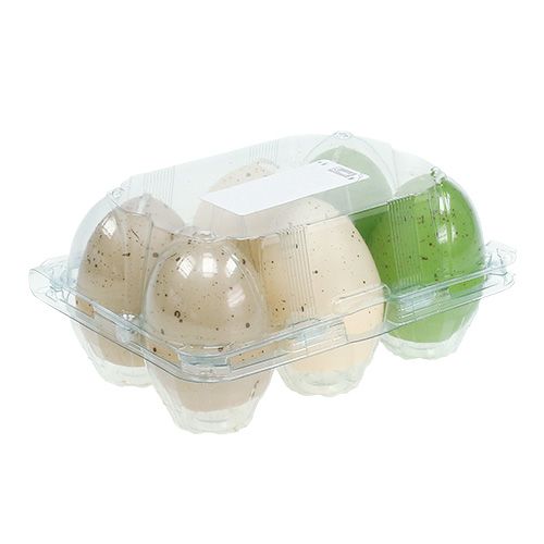 Floristik24 Äggljus 3-färgade 6,5 cm 6st