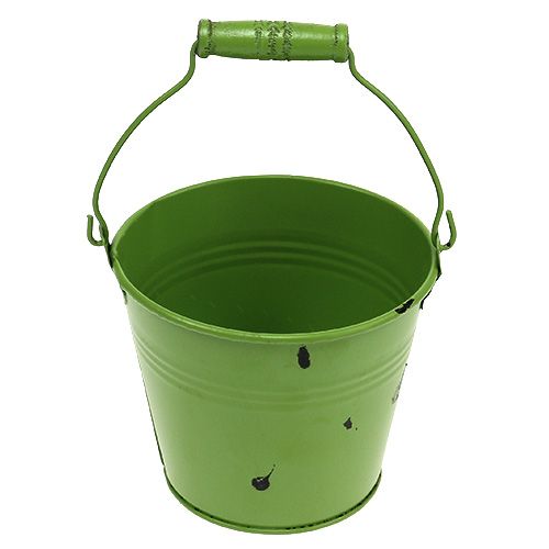 Floristik24 Hinkgrön Ø12cm H10cm antik look