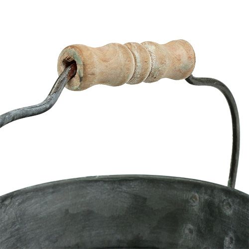 Floristik24 Zink, grön Ø12cm H10cm