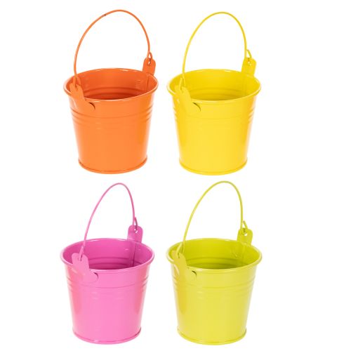 Färgglada hinkar, Ø8cm H7,5cm, 12 stycken köpa | Floristik24.se