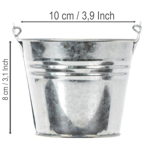 Hink Ø10cm H8cm 10 st. Zink,