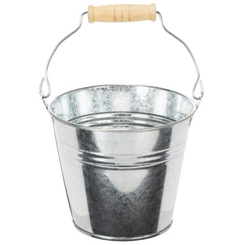Hink Ø12cm H10cm 8 st. Zink, blank köpa | Floristik24.se