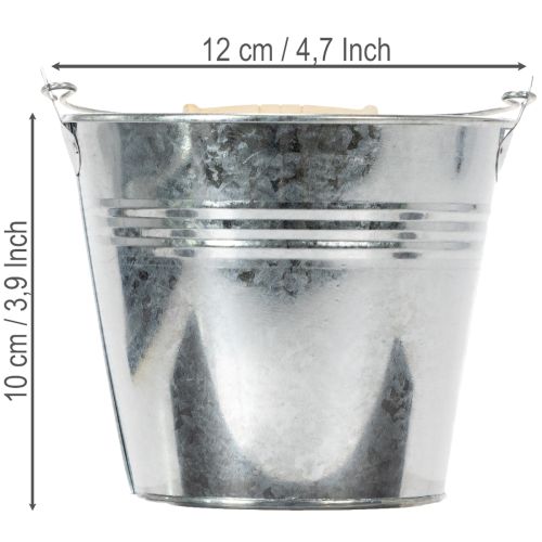 Hink Ø12cm H10cm 8 st. Zink,