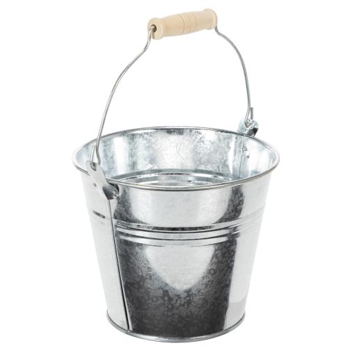 Hink Ø14cm H12cm 6 st. Zink, blank | Floristik24.se