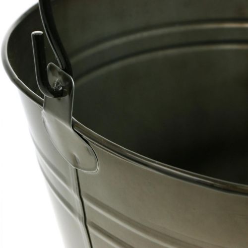 Floristik24 Metallhink, växtkruka, metallbehållare Ø25cm H21cm