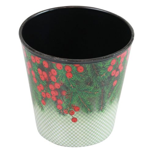 Floristik24 Blomkruka Julplanteringshink Ilex Ø15,5cm H13cm