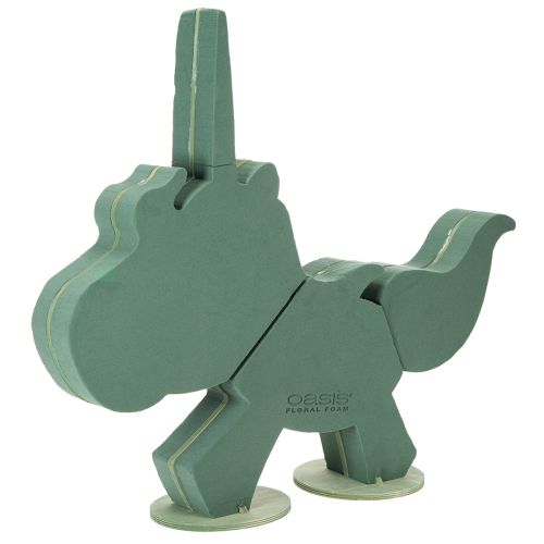 Floristik24 Blommig skum enhörning 68cm x 60cm